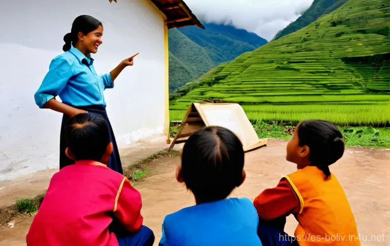 볼리비아의 교육 시스템 - **Prompt 1: Diverse Bolivian Classroom - Urban vs. Rural Learning**
    "A vibrant split image depic...